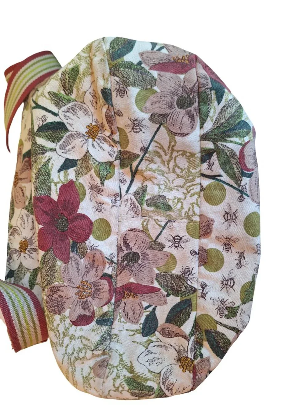 Ulster Weavers Bloomsbury Canvas Messenger Bag Botanical Floral Cottagecore
